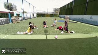 Group Of Horny Babes Seducing Soccer Coach Vr Porn 7 Min