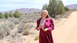 Hot Flds Women Takes Dress Off & Masturbates In Public Hot Babe In Prairie Dress