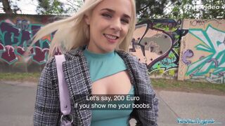 She Is A Sexy British Blonde Who Gets Fucked In Prague