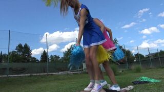 Cheerleader trampling fun by Femdom Austria