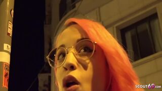 Crazy Pink Hair Latina Girl Lilian Get Eye Rolling Orgasm At Pickup Sex - German Scout