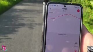 Remote Controlled Vibrator While Exercising In Public Ends With Hot Anal