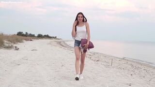 Teen Girl On The Beach Her Body