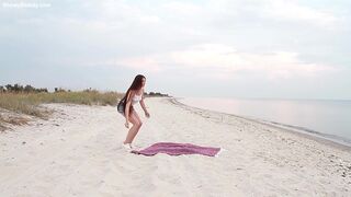 Teen Girl On The Beach Her Body