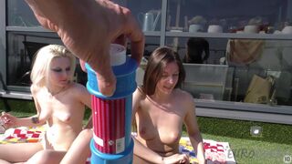 Ingrida And Rebeka Ruby Masturbating And Sunbathing Behind The Scenes