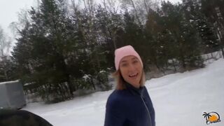 Polish Chick Goes Crazy On My Dick After Blowjob On The Snow With Crazy Dick And Owiaks