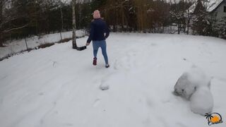 Polish Chick Goes Crazy On My Dick After Blowjob On The Snow With Crazy Dick And Owiaks