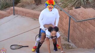 Mia Dior In Fucks Gibby The Clown After Playing Tennis