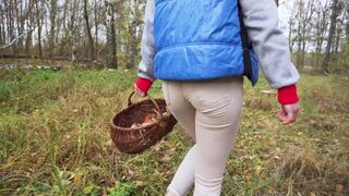 Milf In Tight Pants Walking In The Woods Ass Fetish