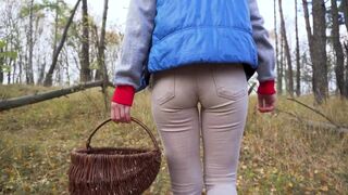 Milf In Tight Pants Walking In The Woods Ass Fetish