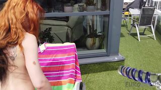 Ginger Lea And Miss Pussycat Have Some Outdoor Sunbathing Dildo Mutual Masturbation And Jacuzzi Time