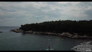 Naked Beach Day On Vacation In Croatia Enjoying Sun On Both Ingrida And Miss Pussycat