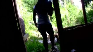 Ebony Bitch Fucking Outdoor - FemdomSex