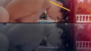 Chris Diamond And Tru Kait In Fucking Hard On The Pool Terrace And 8 Min