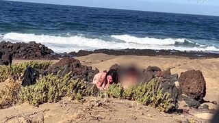 Nudist Beach Blowjob: I Show My Hard Cock To A Bitch That Asks Me For A Blowjob And Cum In Her Mouth