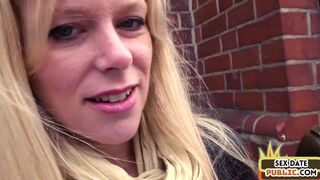 Public BJ babe fucked by her sex date after outdoor sucking