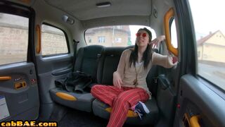 Real hippie babe public pussyfucked in taxi outdoor