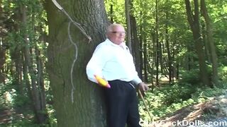 Olds Fuck Dolls - Grandpa Mireck Fucks 18yo Girl Ashley Sweet In The Forest