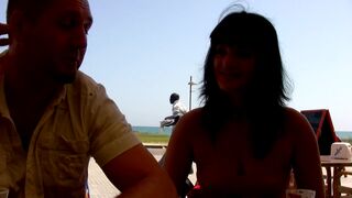 Brunette Slut Is Picked Up From The Restaurant For Outdoor And Indoor Fuck - HotEuroGirls