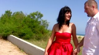 Brunette Slut Is Picked Up From The Restaurant For Outdoor And Indoor Fuck - HotEuroGirls