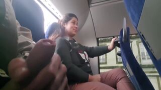 Seduces Milf To Suck&jerk His Dick In Bus 10 Min