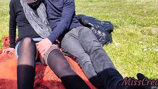 208 Pussy Flash - Stepmom Caught By Stepson At A Park Masturbating In Front Of Everyone - Miss Creamy