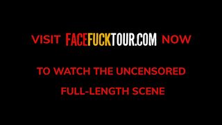 Face Fuck Tour - Skinny Latina Yessica Bunny Swallows Big Dick Outside