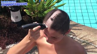 Lisa Fox - Romantic Bald Shaving Head Compilation With