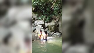 Im Out For A Walk With My Neighbor And I Fuck Her In The River