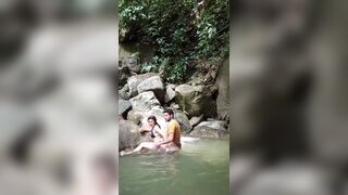 Im Out For A Walk With My Neighbor And I Fuck Her In The River