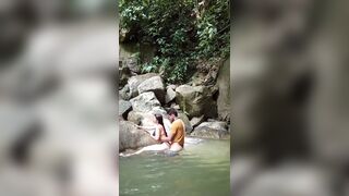 Im Out For A Walk With My Neighbor And I Fuck Her In The River