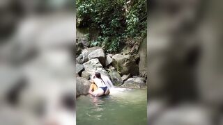 Im Out For A Walk With My Neighbor And I Fuck Her In The River