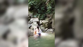 Im Out For A Walk With My Neighbor And I Fuck Her In The River