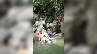 Im Out For A Walk With My Neighbor And I Fuck Her In The River