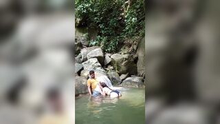 Im Out For A Walk With My Neighbor And I Fuck Her In The River