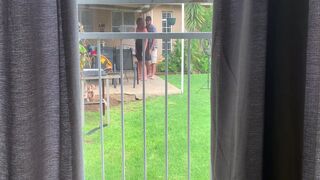 I Caught My Neighbours Fucking Outside In The Backyard 9 Min