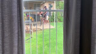 I Caught My Neighbours Fucking Outside In The Backyard 9 Min