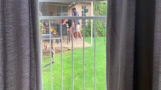 I Caught My Neighbours Fucking Outside In The Backyard 9 Min