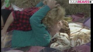 Blonde milf sucks and rides a huge cock while out on picnic