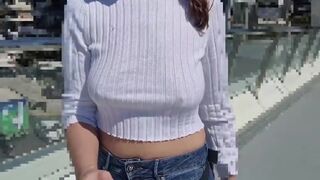 I Walk Around The City And Flash My Breasts In Public