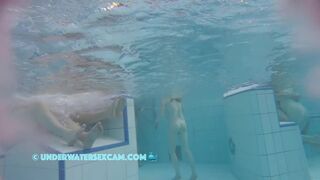 These Are Huge White Tits Filmed In A Sauna Pool