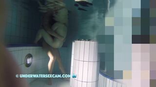 Hot Couple Has Underwater Sex In A Corner