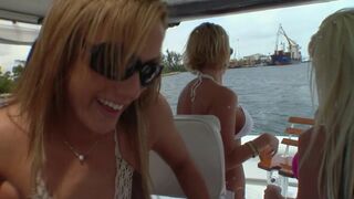 Horny Lesbians Touching Each Other On The Boat - NaughtyGirls