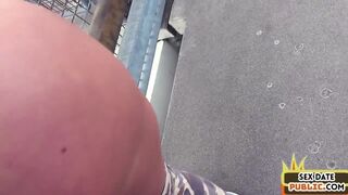 Public German amateur MILF POV fucked outdoor by sex date