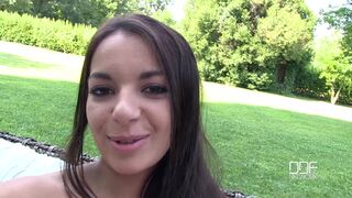 Sexy Frenchie Fingers Herself Outside For Casting Call - PornWorld