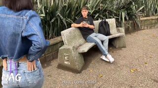 Zack King - Jade Mercury Meets A Ramdom Guy Close To The Subway, Tease Him And Invite Him To Fuck On Video. 11 Min