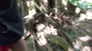 Blonde Cutie Getting Her Tight Pussy Fucked In The Forest