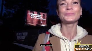 Public POV German MILF gets banged after outdoor cocksucking