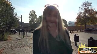 Petite public bae deepthroat on bridge be4 riding in hotel