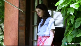 Joseline Kelly Takes Off Her Schoolgirl Uniform and Masturbates